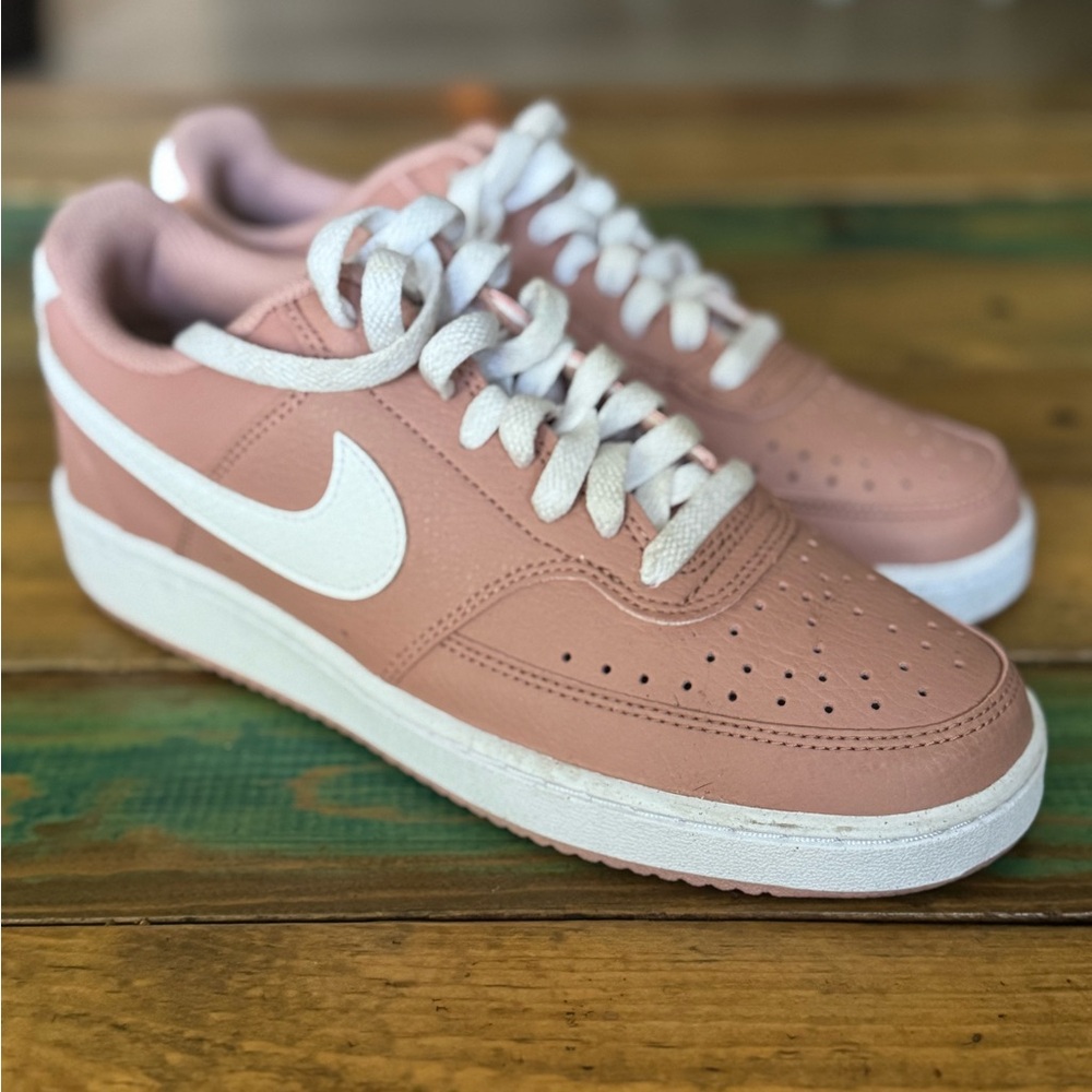 Nike Pink Sneakers with White Swoosh